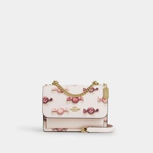 🍬 COACH~Mini Klare Crossbody Bag With Candy Print